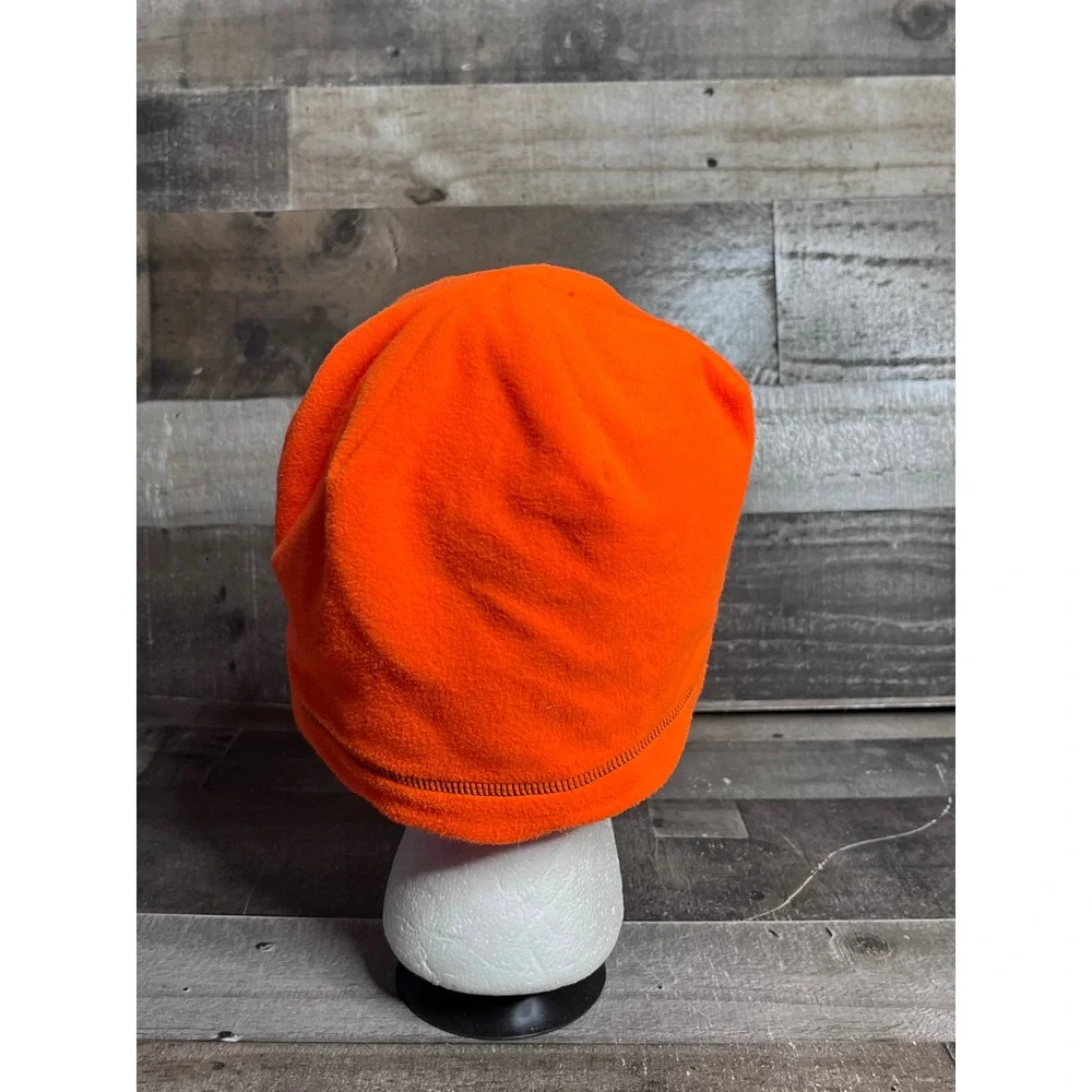 Under Armour Mens Blaze Orange Fleece Beanie Hat Hunting High Vis OSFA Logo
